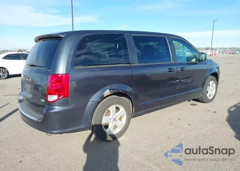 2013 Dodge Grand Caravan Se from USA, damaged, VIN 2C4RDGBGXDR791339